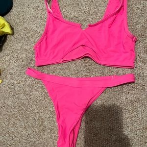 Hot pink shein bikini set!